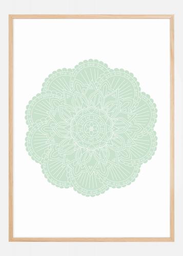 Compre Abstract Green Mandala P Ster Aqui Bgastore Pt