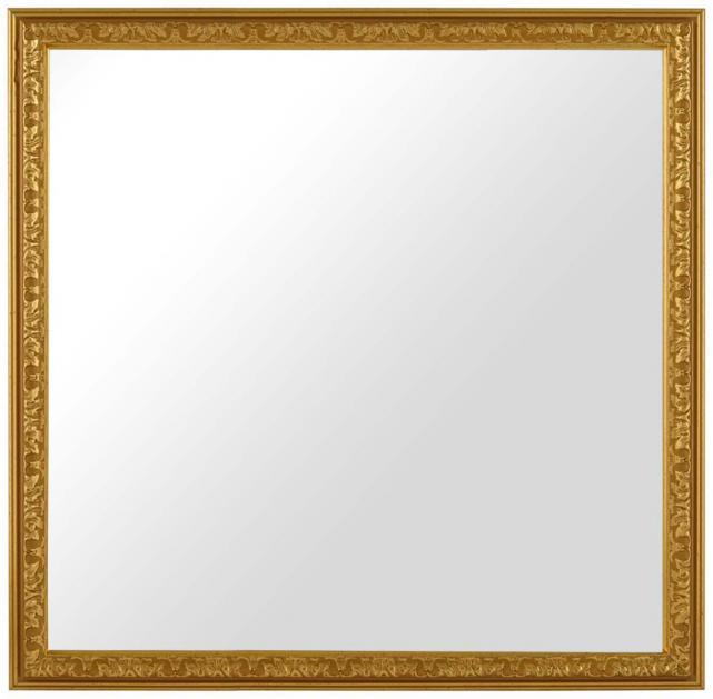 Espelho Nostalgia Dourado 45x45 cm