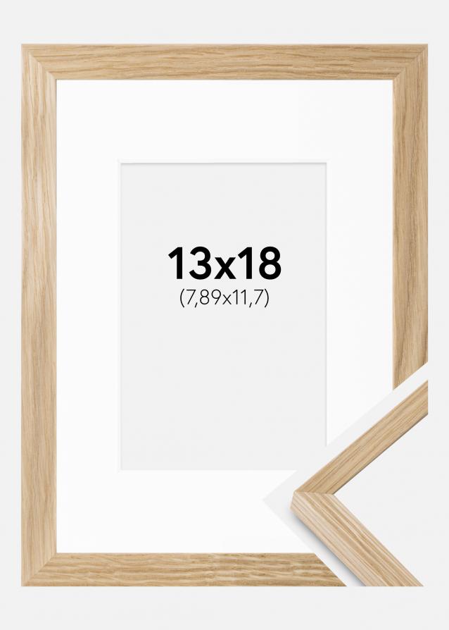 Moldura Soul Oak Veneer 13x18 cm - Passe-partout Branco 3,5x5 inches