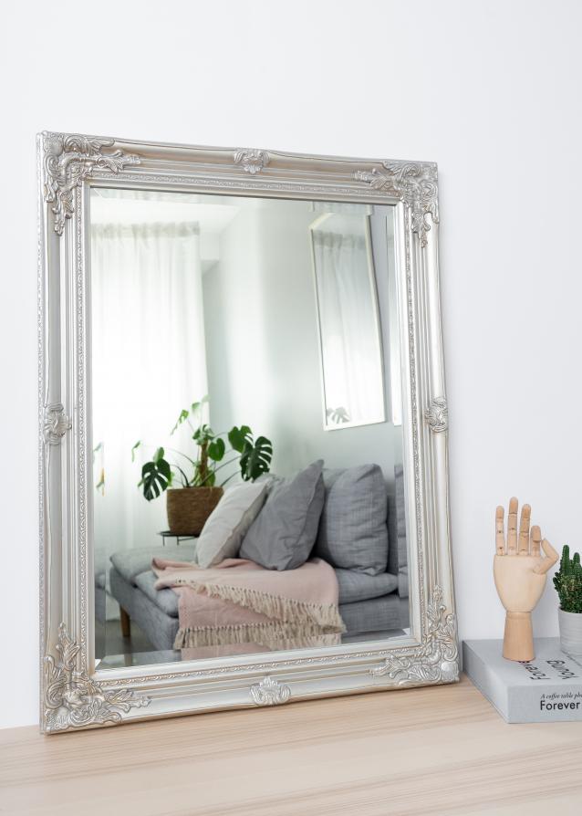 Espelho Antique Prateado 62x82 cm