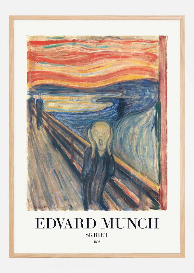 Edvard Munch - Skriet (The Scream) Póster