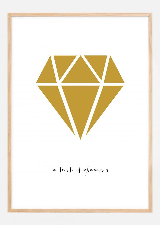 Diamante - Dourado Póster