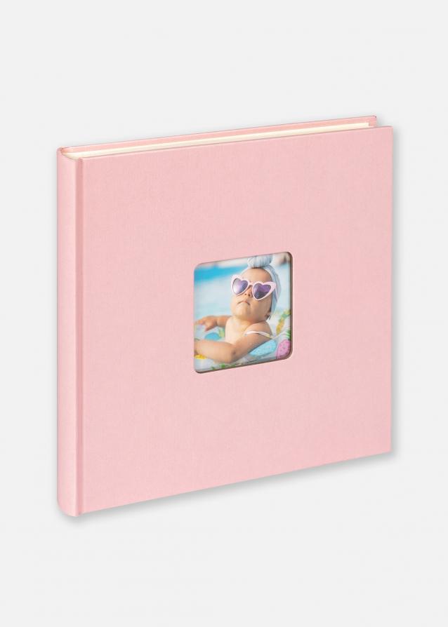 Fun Álbum de bebé Cor-de-rosa - 26x25 cm (40 Branco sidor/20 folhas)