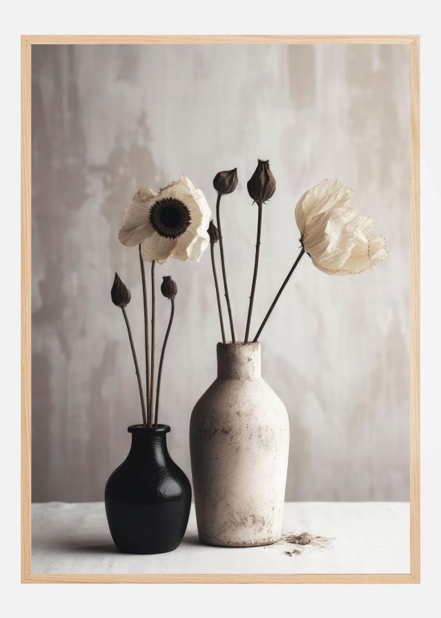 Black And White Ceramic No 1 Póster