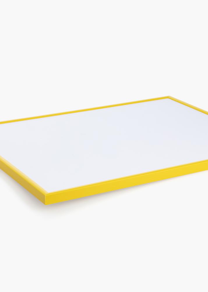 Moldura New Lifestyle Amarelo 40x50 cm - passe-partout Branco 31x41 cm