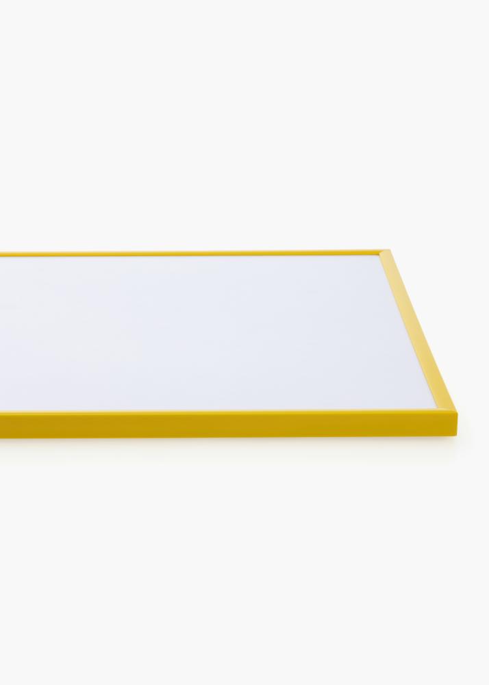 Moldura New Lifestyle Amarelo 40x50 cm - passe-partout Branco 31x41 cm