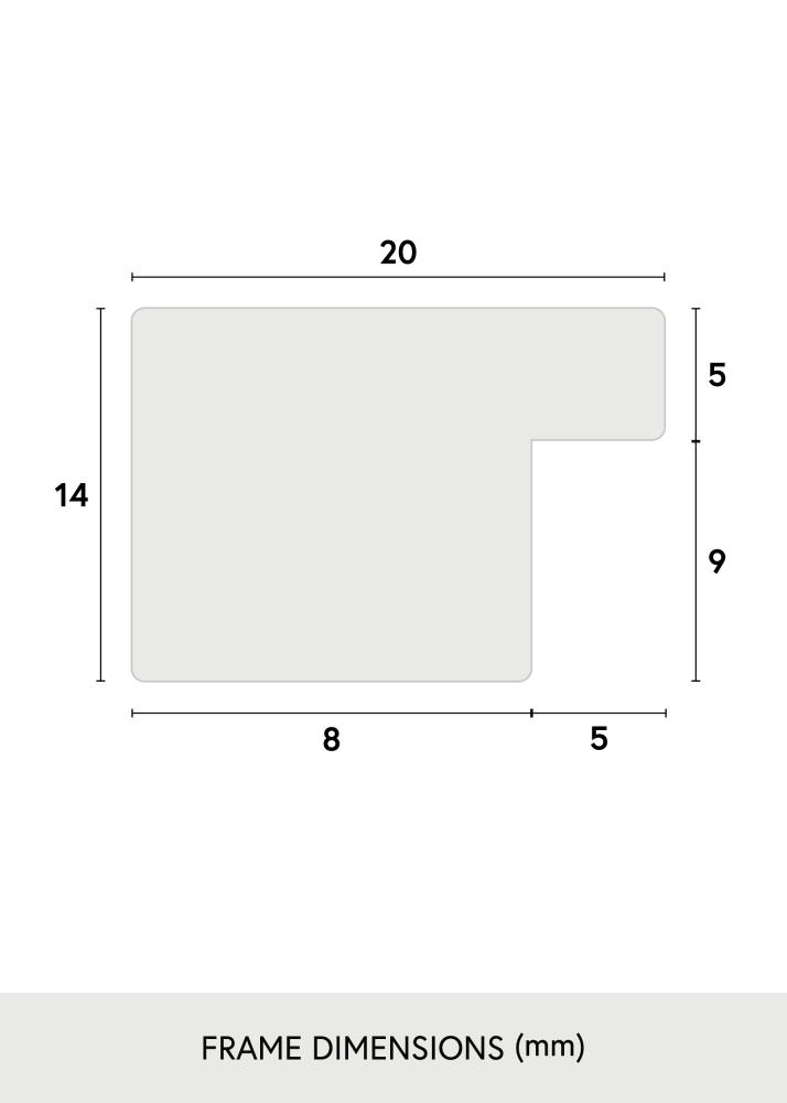 Moldura BGA Classic Acrílico Nogueira 60x90 cm