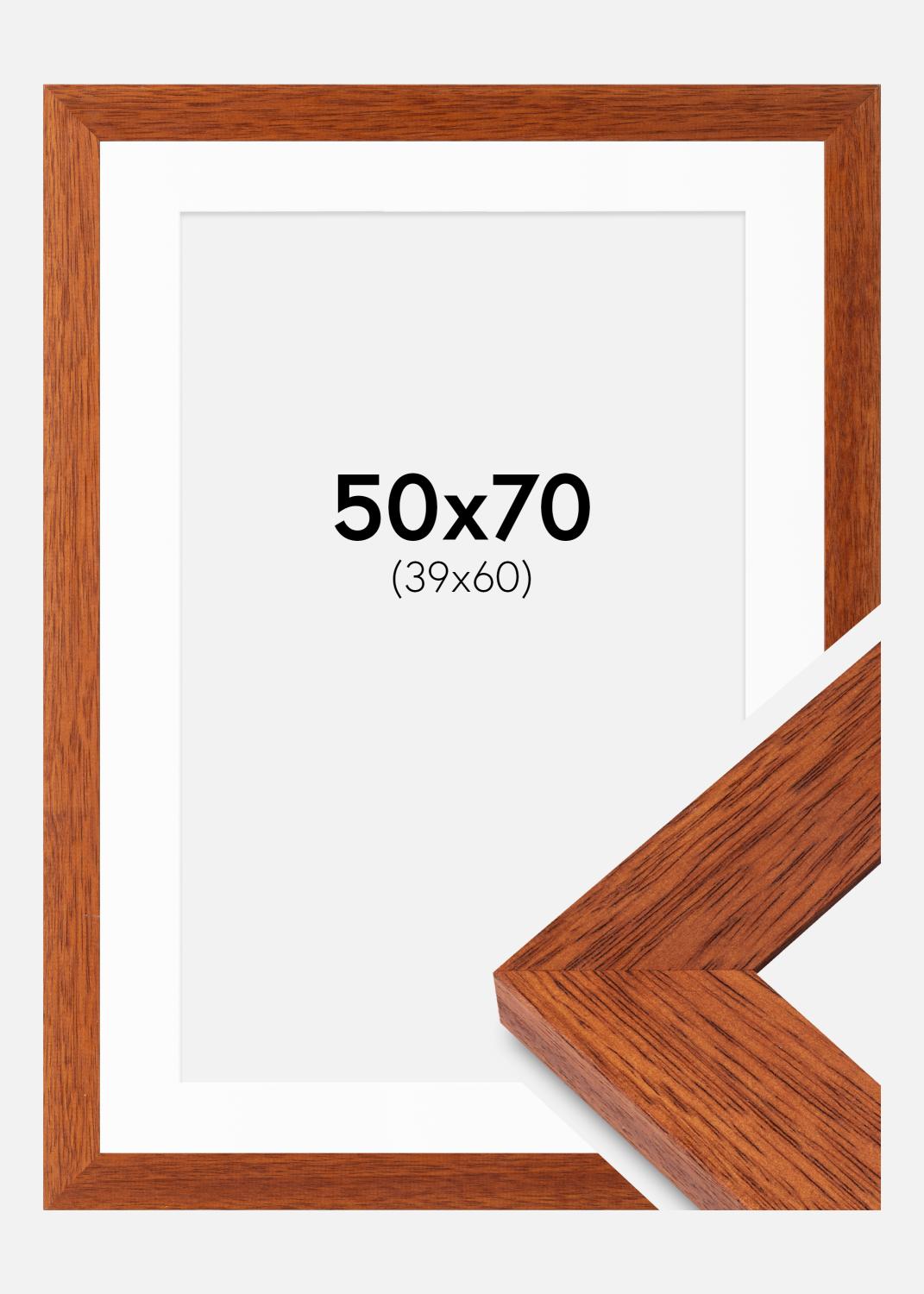 Product Image for Moldura Juno Cereja 50x70 cm - passe-partout Branco 40x61 cm
