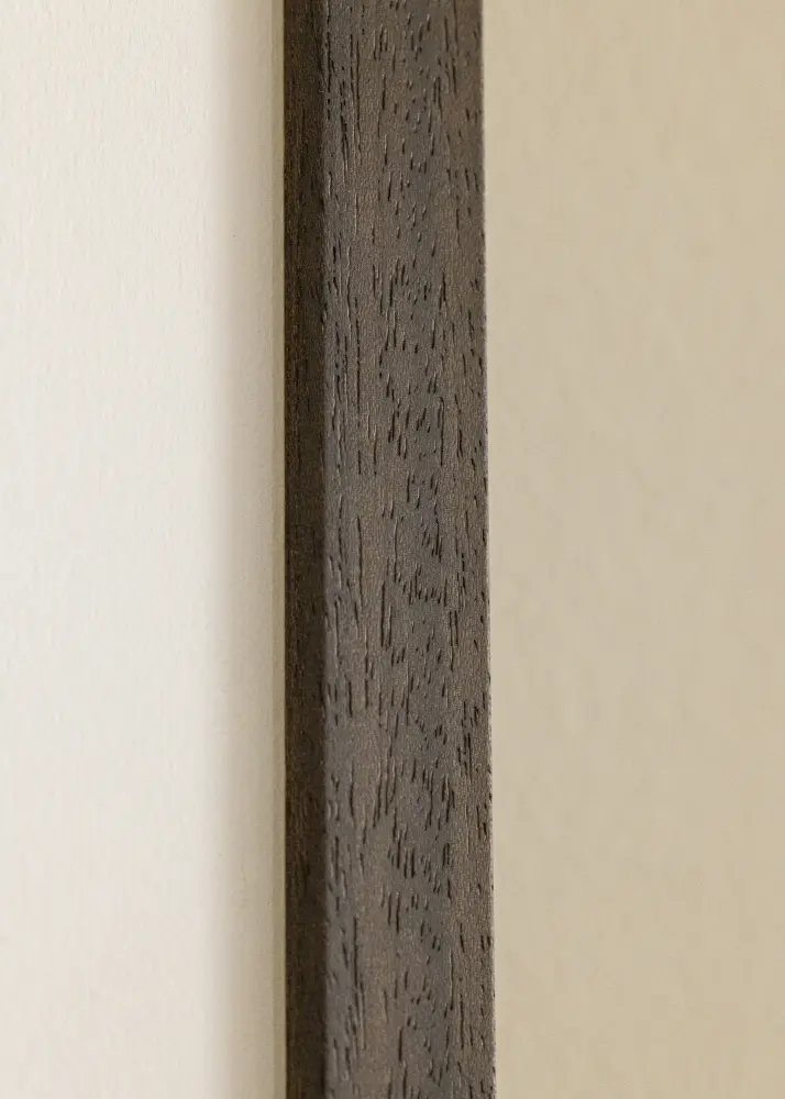 Moldura marrom madeira 45x90 cm - passe-partout Branco 23x70 cm