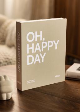 KAILA OH HAPPY DAY Grey - Coffee Table Photo Álbum (60 Preto Sidor)