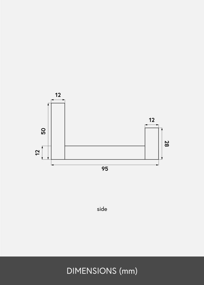 Prateleira para quadros Carvalho 90 cm