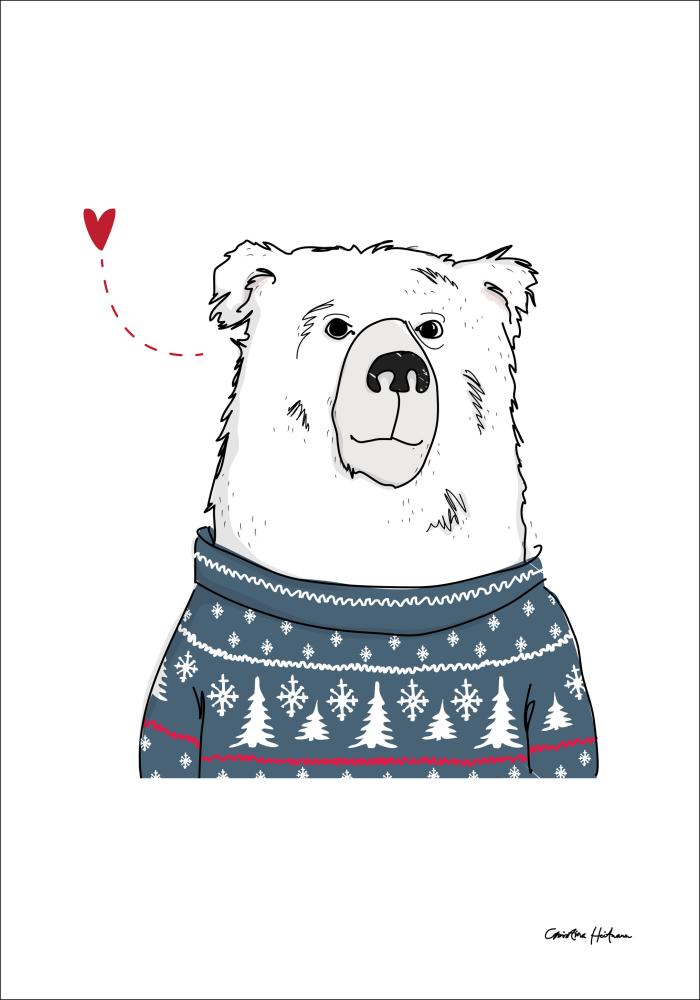 Winter Bear Póster