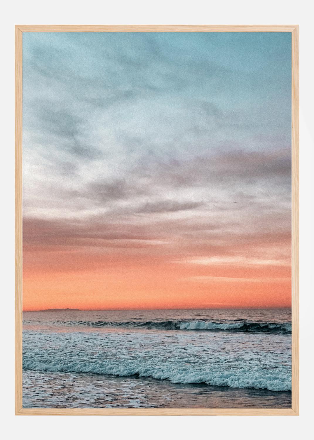 Product Image for Waves Under Sunset Póster (50x70 cm)