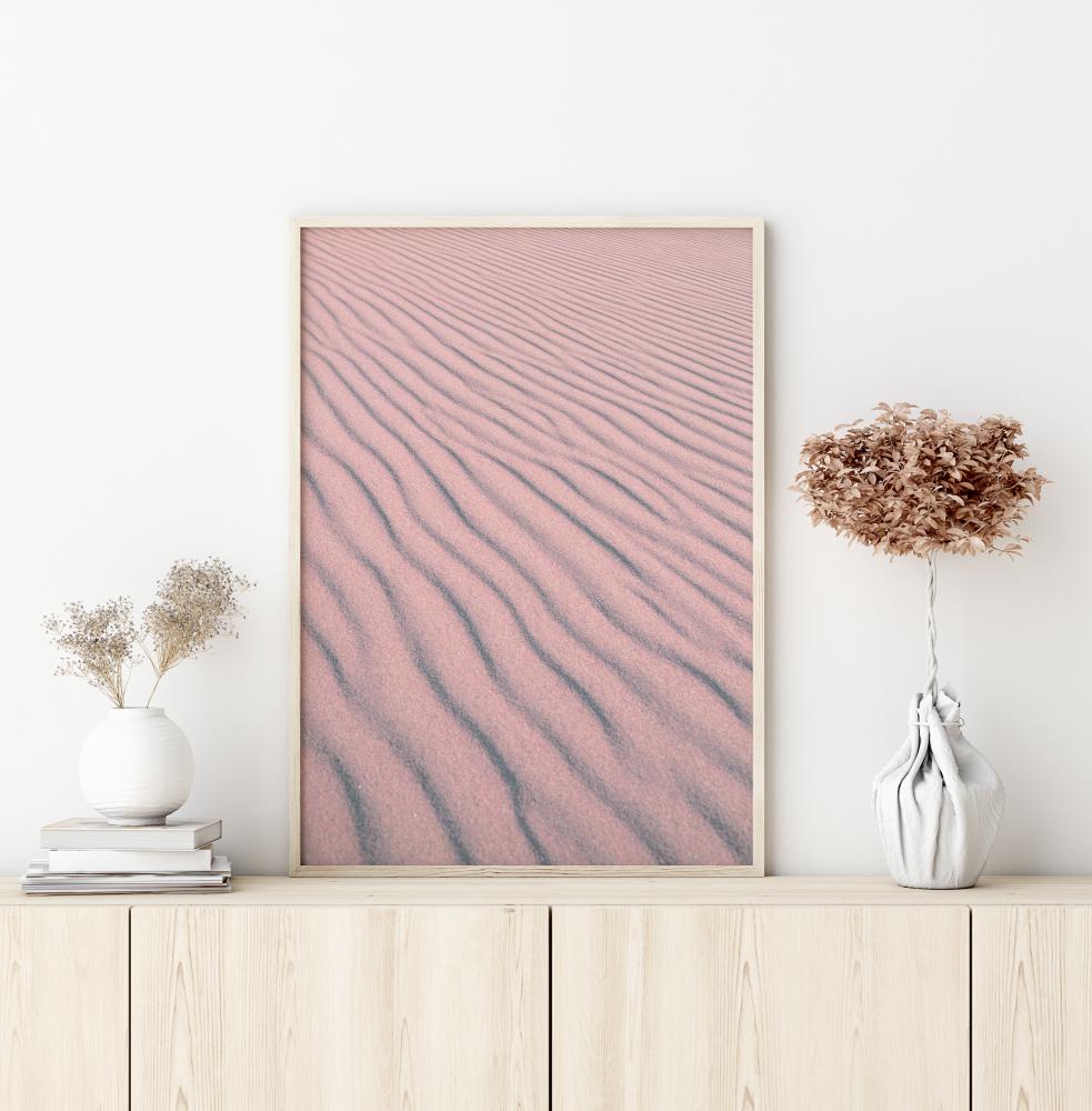 Pink Sandy Waves Póster