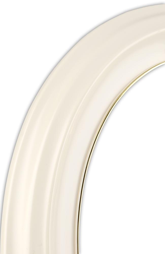 Eiri Mozart Oval Branco 13x18 cm