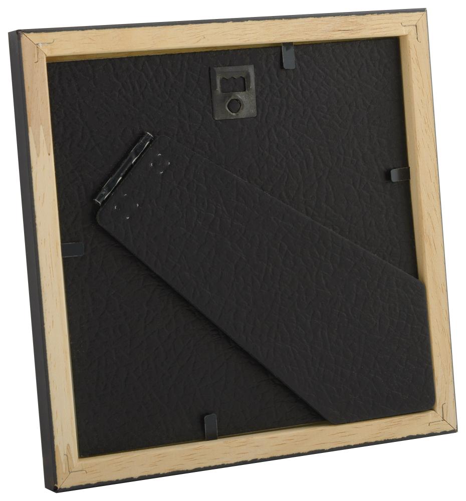 Moldura Slim Mate Vidro antirreflexo Preto 13x13 cm