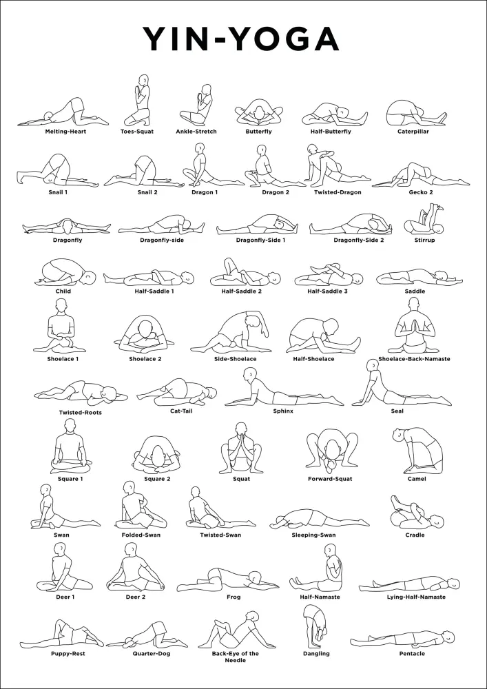 Yoga - White Póster
