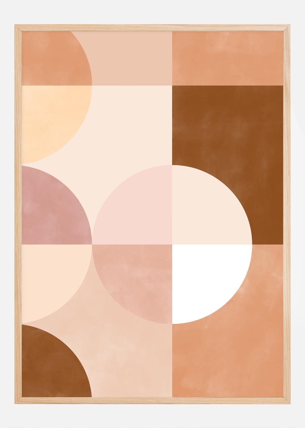 Product Image for Soft Pink Circles Póster (21x29.7 cm (A4))