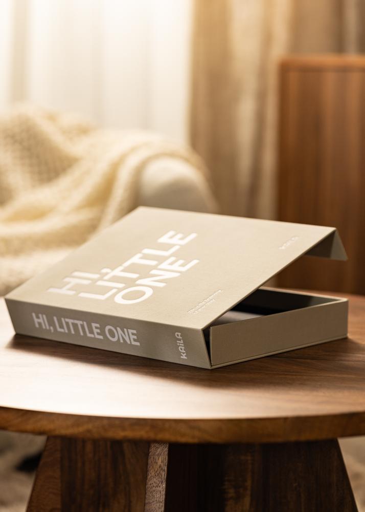 KAILA HI LITTLE ONE Grey - Coffee Table Photo Álbum (60 Preto Sidor)