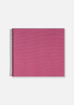 Bella Vista Álbum de espiral Fuchsia - 35x30 cm (40 Páginas pretas / 20 folhas)