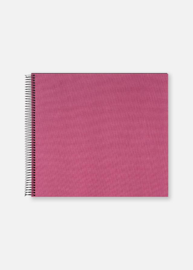 Bella Vista Álbum de espiral Fuchsia - 35x30 cm (40 Páginas pretas / 20 folhas)