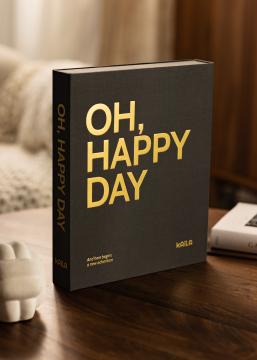 KAILA OH HAPPY DAY Black - Coffee Table Photo Álbum (60 Páginas pretas)