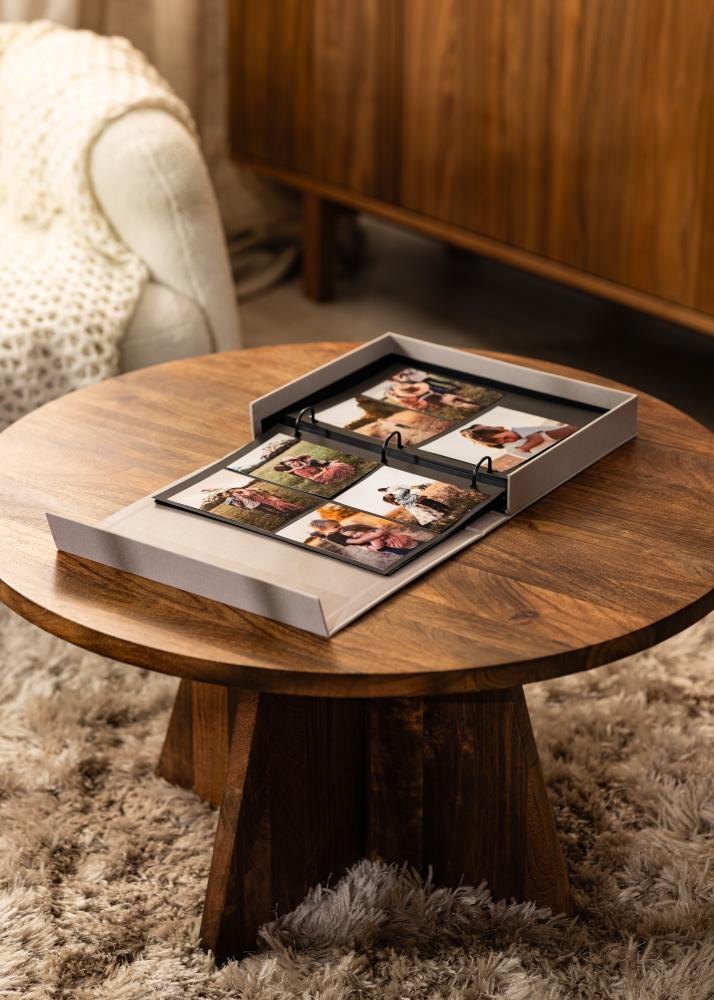 KAILA HI LITTLE ONE Grey - Coffee Table Photo Álbum (60 Preto Sidor)