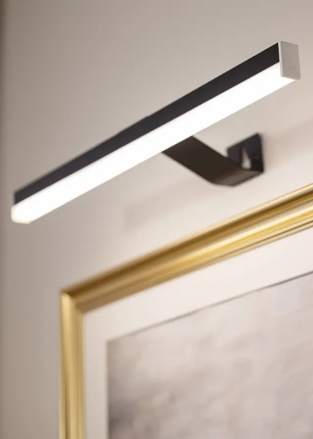 KAILA Radiate iluminação de quadros a pilhas 55 cm - Preto