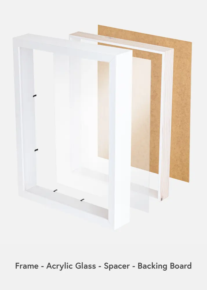 Moldura Sala Branco - Tamanho personalizável