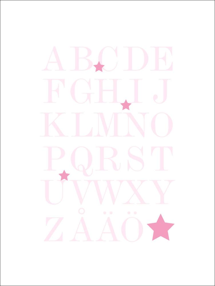 ABC - Cor-de-rosa Póster