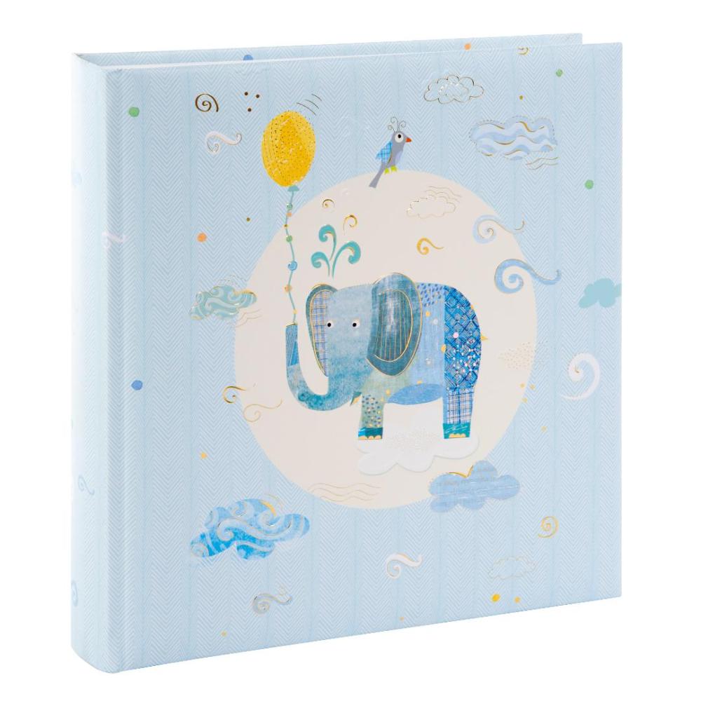 Álbum de fotografias Elefante azul - 25x25 cm (60 páginas brancas / 30 folhas)