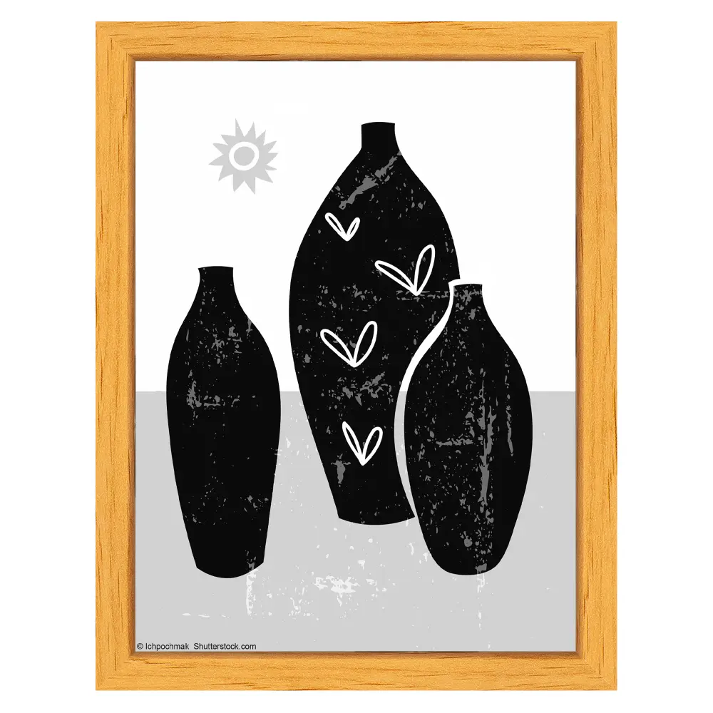 Moldura Liv Vidro acrílico Madeira 15x20 cm