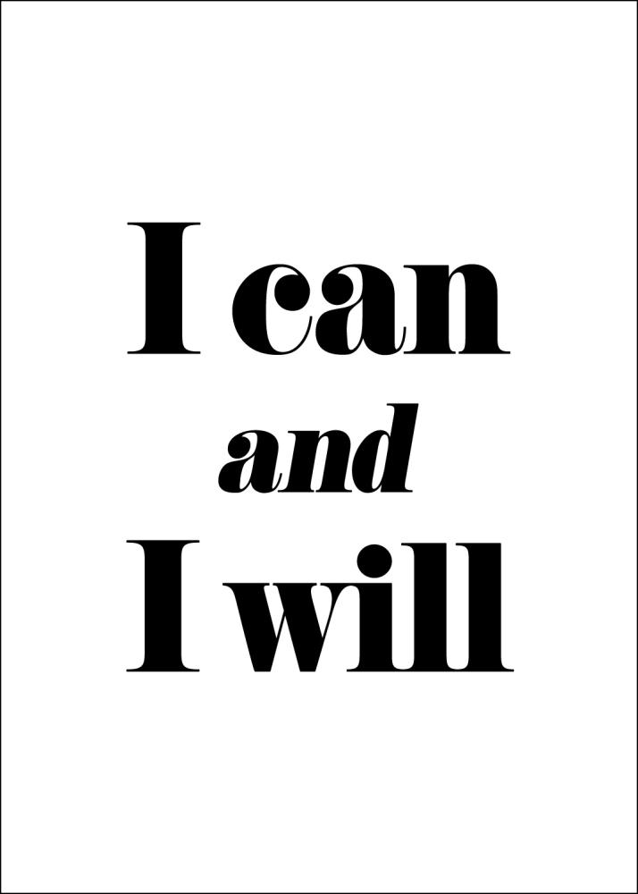 I can and I will Póster