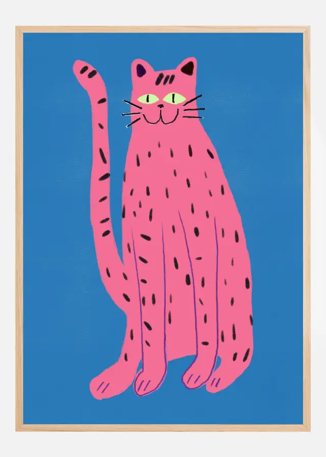 Pink cat Póster