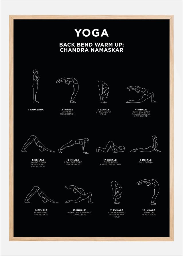 Back Bend - Warm Up - Black Póster