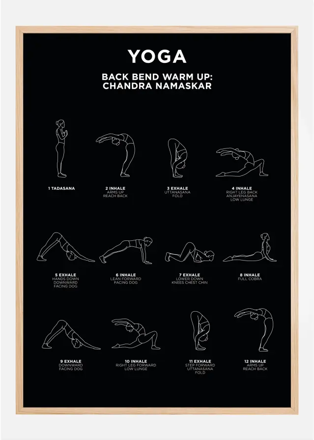 Back Bend - Warm Up - Black Póster