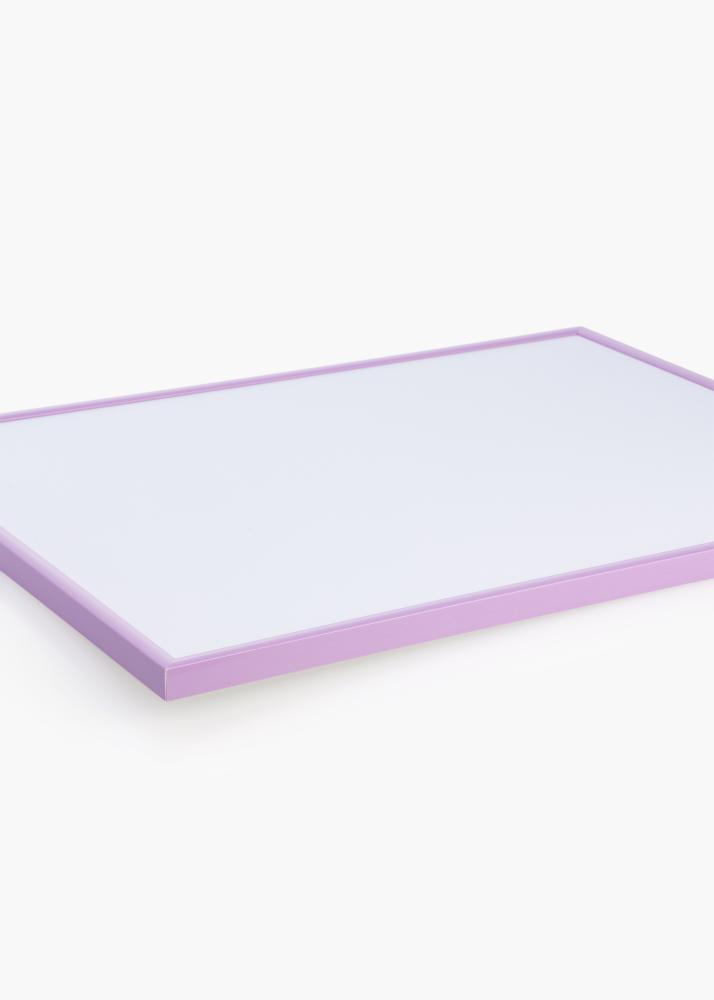 Moldura New Lifestyle Roxo-claro 30x40 cm - Passe-partout Branco 8x12 inches