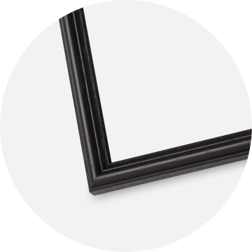 Moldura Horndal Preto 50x60 cm - Passe-partout Branco 35x45 cm