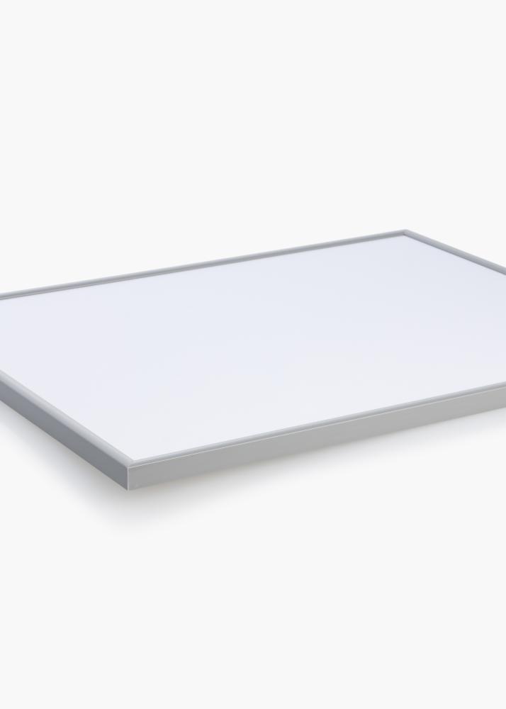 Moldura New Lifestyle Cinzento-claro 30x40 cm - Passe-partout Branco 21x30 cm