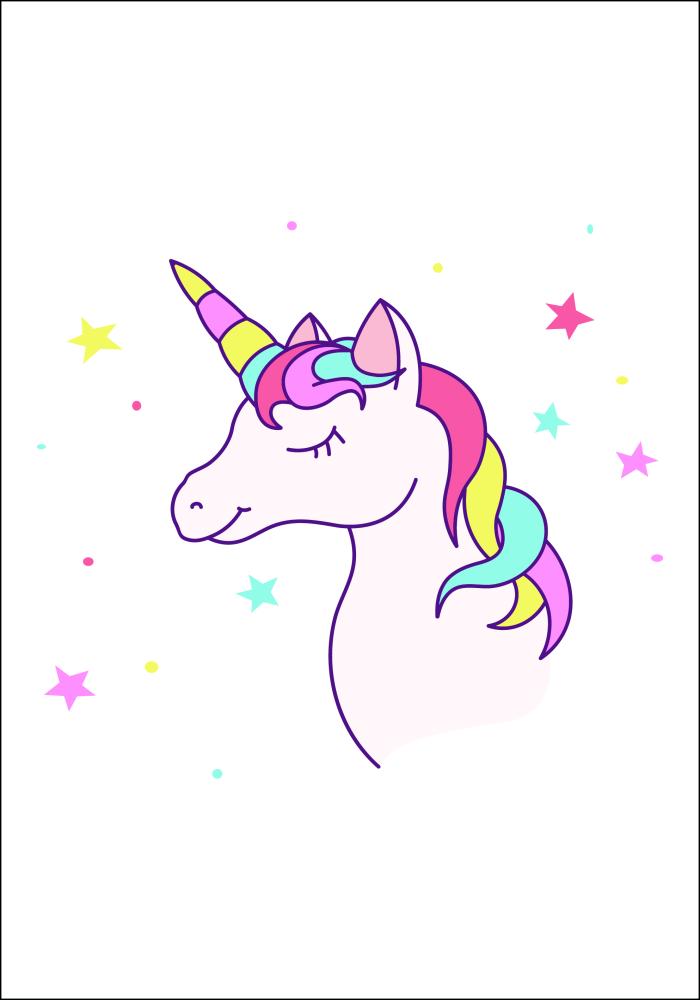 Unicorn White Póster