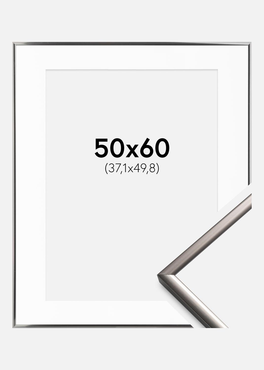 Product Image for Moldura New Lifestyle Aço 50x60 cm - Passe-partout Branco 15x20 inches