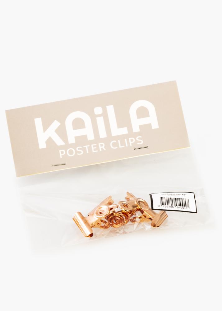 KAILA Póster Clip Rose Gold 20 mm - 4-p