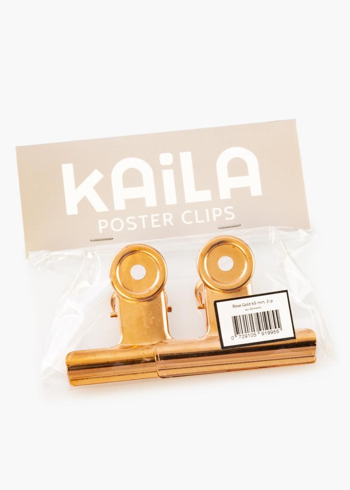 KAILA Póster Clip Rose Gold 65 mm - 2-p