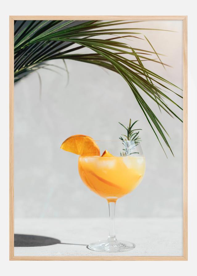 Cor de laranja Drink Póster