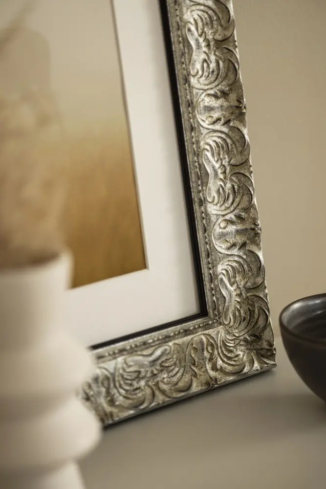 Moldura Durham Prateado - Tamanho personalizável