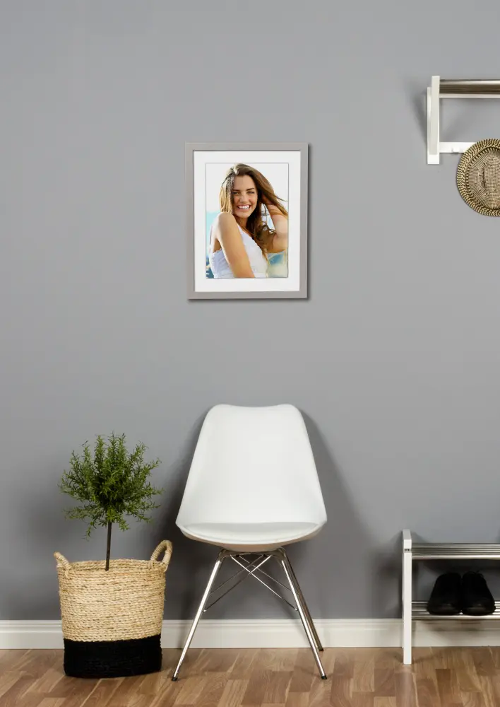 Moldura Bétulaö - LjusCinzento nervurado - Tamanho personalizável