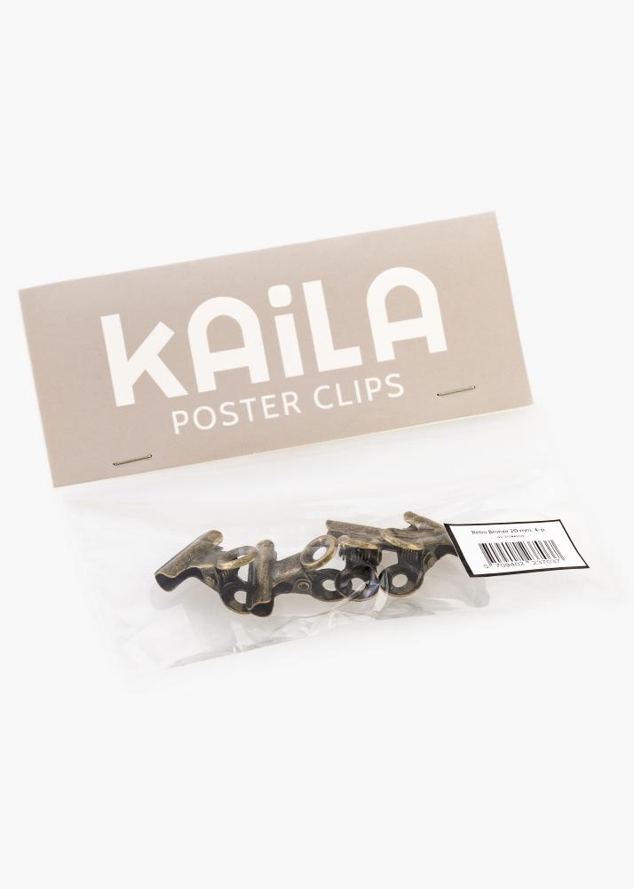 KAILA Póster Clip Retro Bronze 20 mm - 4-p