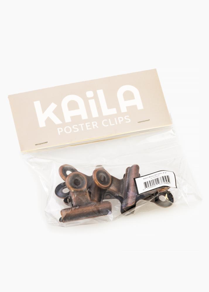 KAILA Póster Clip Retro Brass 40 mm - 4-p