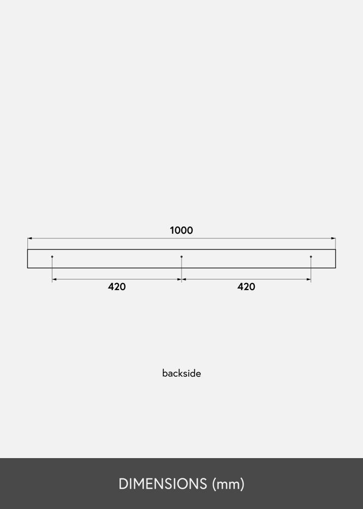 KAILA Prateleira para quadros Bambu 100 cm