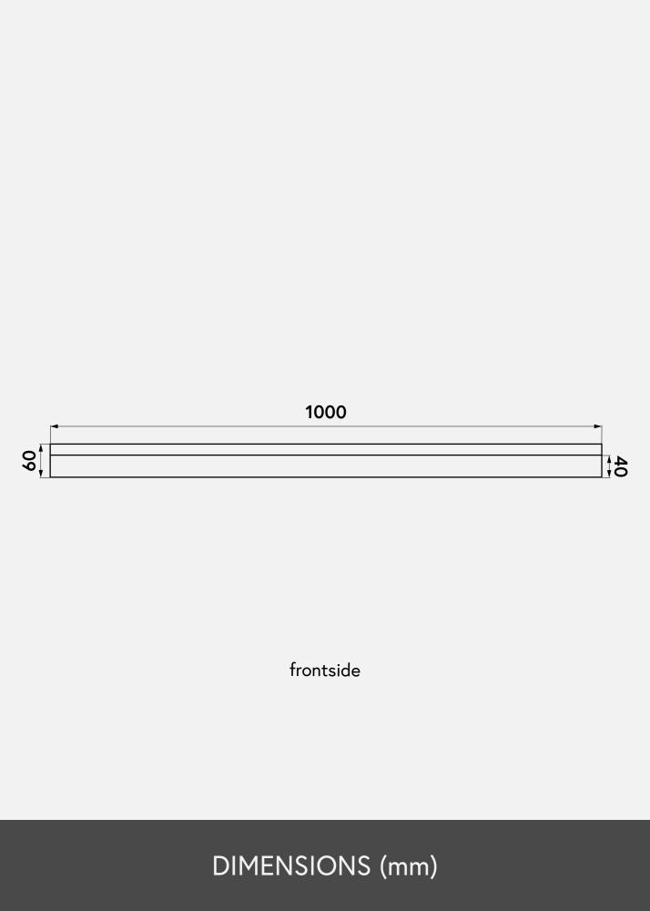 KAILA Prateleira para quadros Bambu 100 cm